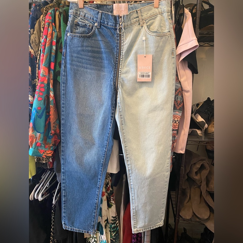 NWT REVICE Yin Yang Crops / Tokyo Wash Sz 31